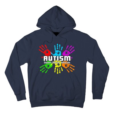 Support Educate Advocate Autism Handprint Hoodie