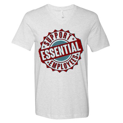 Support Essential Employees V-Neck T-Shirt