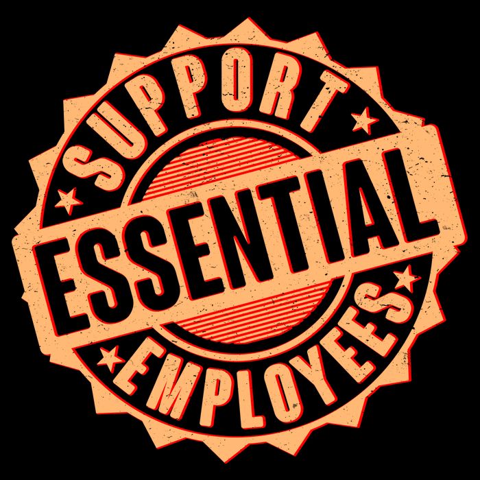 Support Essential Employees Toddler Sweatshirt