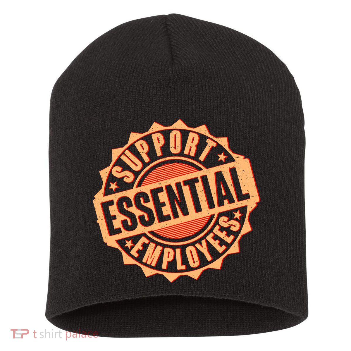 Support Essential Employees Short Acrylic Beanie