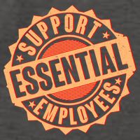 Support Essential Employees Vector Backpack