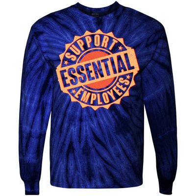 Support Essential Employees Tie-Dye Long Sleeve Shirt