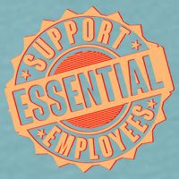 Support Essential Employees Sueded Cloud Jersey T-Shirt