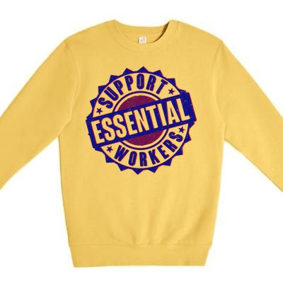 Support Essential Workers Premium Crewneck Sweatshirt