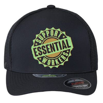 Support Essential Workers Flexfit Unipanel Trucker Cap