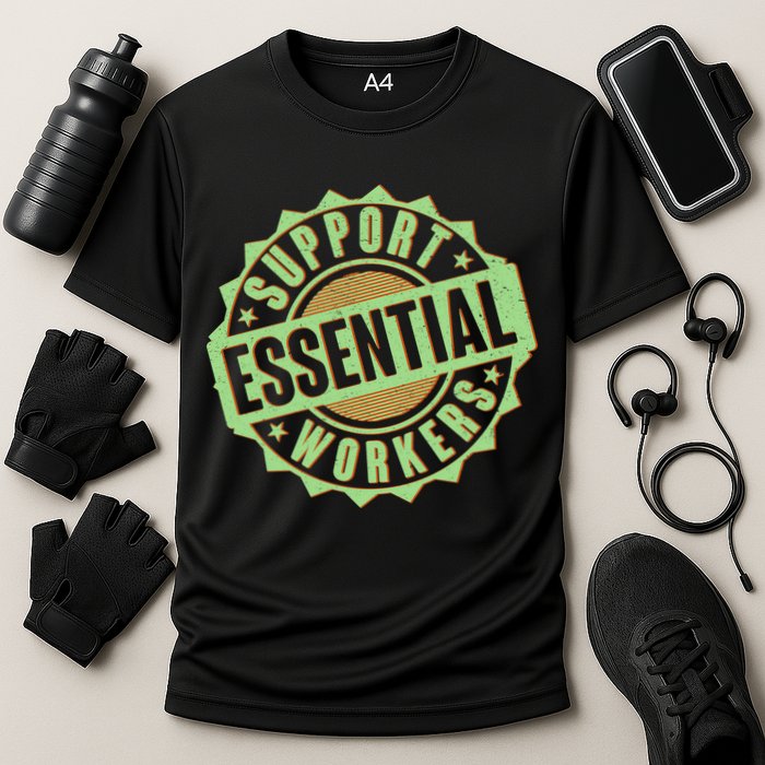 Support Essential Workers Performance Shirt