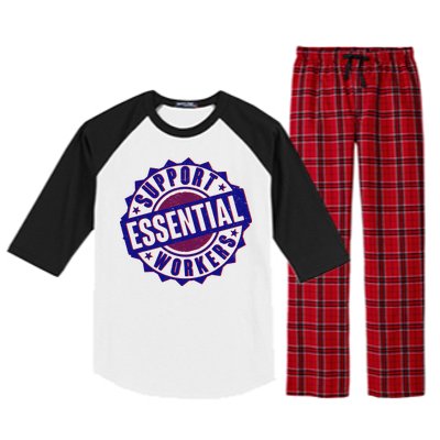 Support Essential Workers Raglan Sleeve Pajama Set