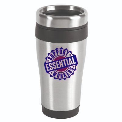 Support Essential Workers 16oz Travel Tumbler