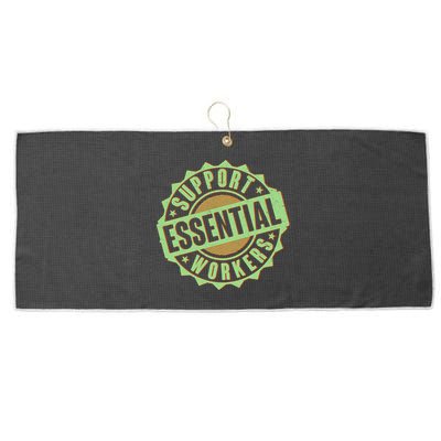 Support Essential Workers Large Microfiber Waffle Golf Towel