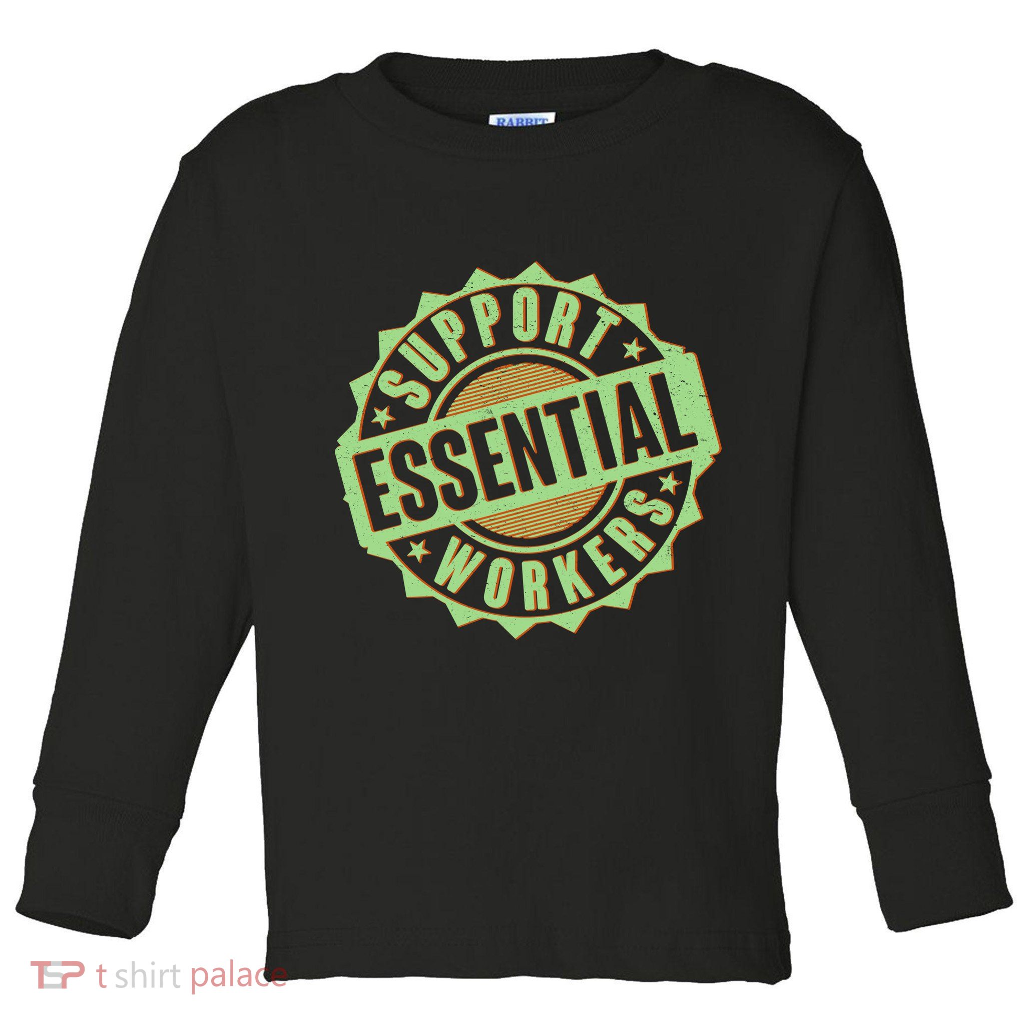 Support Essential Workers Toddler Long Sleeve Shirt