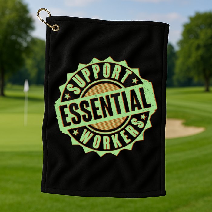 Support Essential Workers Golf Towel