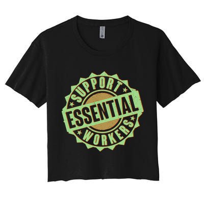 Support Essential Workers Crop Top