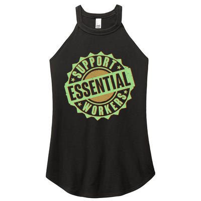 Support Essential Workers Women's Perfect Tri Rocker Tank