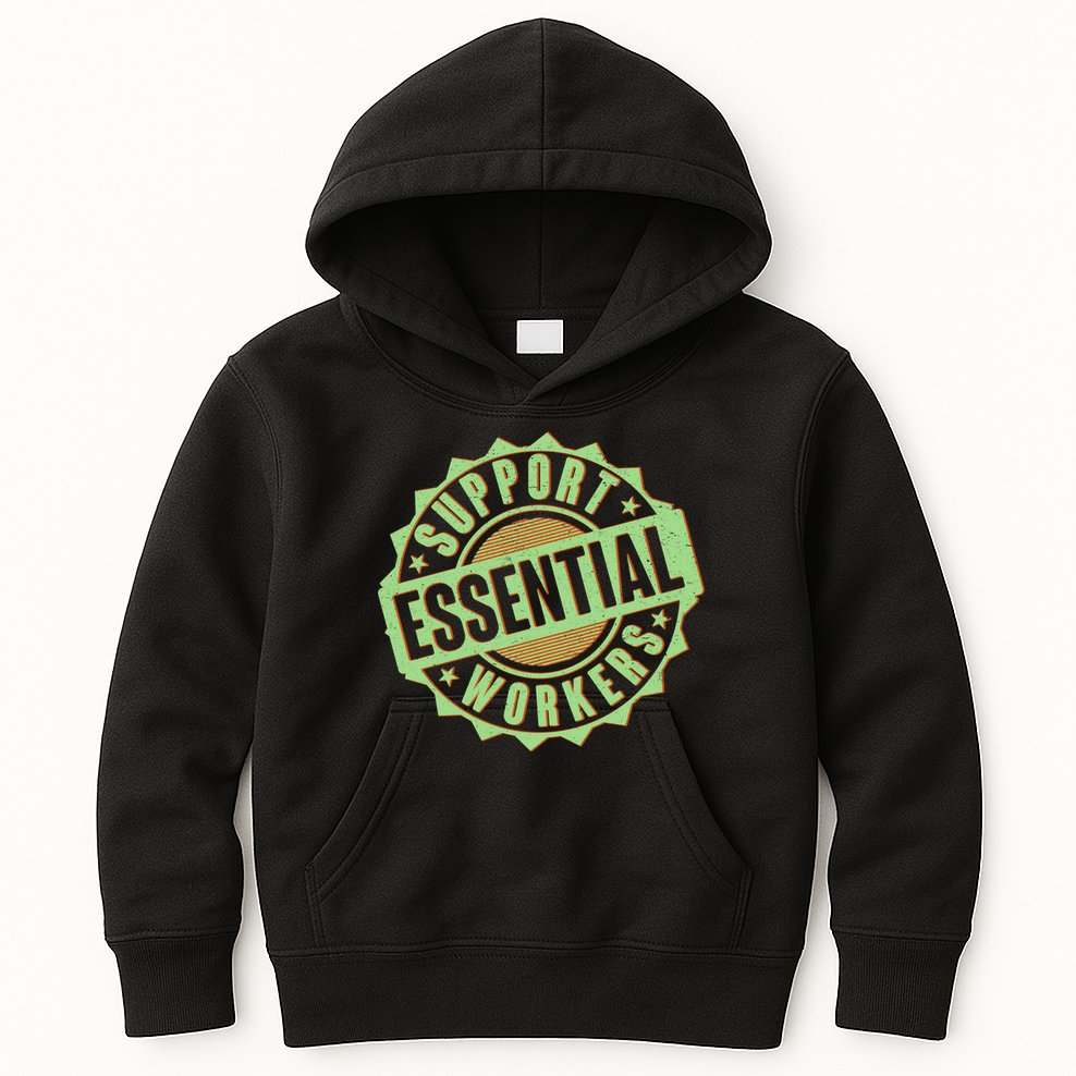 Support Essential Workers Kids Hoodie