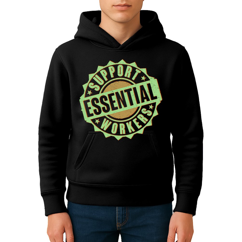 Support Essential Workers Kids Hoodie