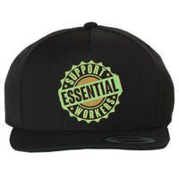 Support Essential Workers Wool Snapback Cap