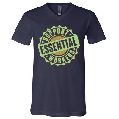 Support Essential Workers V-Neck T-Shirt