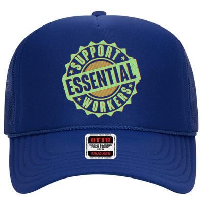 Support Essential Workers High Crown Mesh Back Trucker Hat