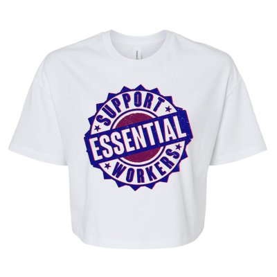 Support Essential Workers Bella+Canvas Jersey Crop Tee