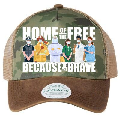 Support Frontline Workers Home Of The Free Legacy Tie Dye Trucker Hat
