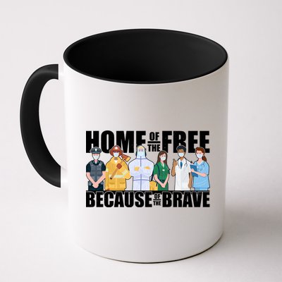 Support Frontline Workers Home Of The Free Mug