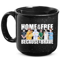 Support Frontline Workers Home Of The Free 15oz Campfire Ceramic Mug