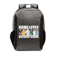 Support Frontline Workers Home Of The Free Vector Backpack