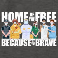 Support Frontline Workers Home Of The Free Vector Backpack