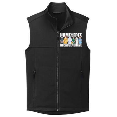 Support Frontline Workers Home Of The Free Collective Smooth Fleece Vest