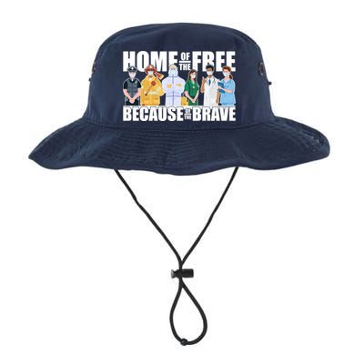 Support Frontline Workers Home Of The Free Bucket Hat