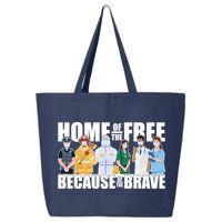 Support Frontline Workers Home Of The Free 25L Jumbo Tote