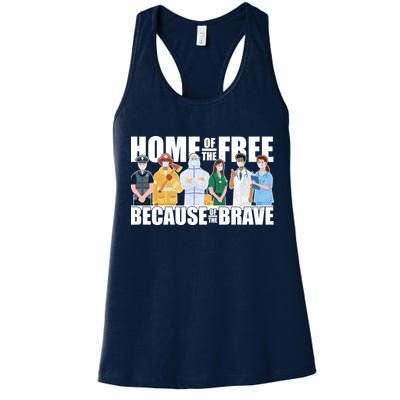 Support Frontline Workers Home Of The Free Womens Tank Top