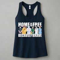 Support Frontline Workers Home Of The Free Womens Tank Top