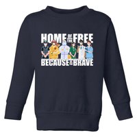 Support Frontline Workers Home Of The Free Toddler Sweatshirt