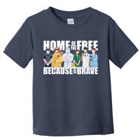 Support Frontline Workers Home Of The Free Toddler T-Shirt