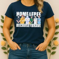 Support Frontline Workers Home Of The Free Womens T-Shirt