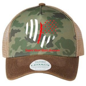 Support Heart Health Awareness - American US Flag Legacy Tie Dye Trucker Hat