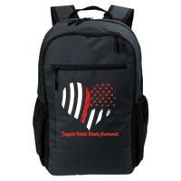 Support Heart Health Awareness - American US Flag Backpack