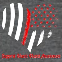 Support Heart Health Awareness - American US Flag Backpack