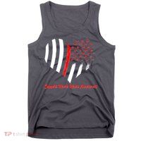 Support Heart Health Awareness - American US Flag Tank Top