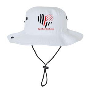 Support Heart Health Awareness - American US Flag Legacy Cool Fit Booney Bucket Hat