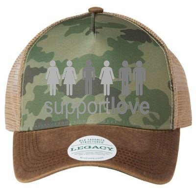 Support Love Equal Rights Legacy Tie Dye Trucker Hat