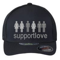 Support Love Equal Rights Flexfit Unipanel Trucker Cap