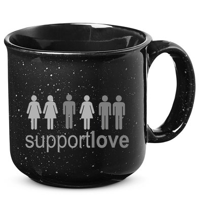 Support Love Equal Rights 15oz Campfire Ceramic Mug