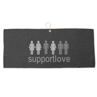 Support Love Equal Rights Large Microfiber Waffle Golf Towel