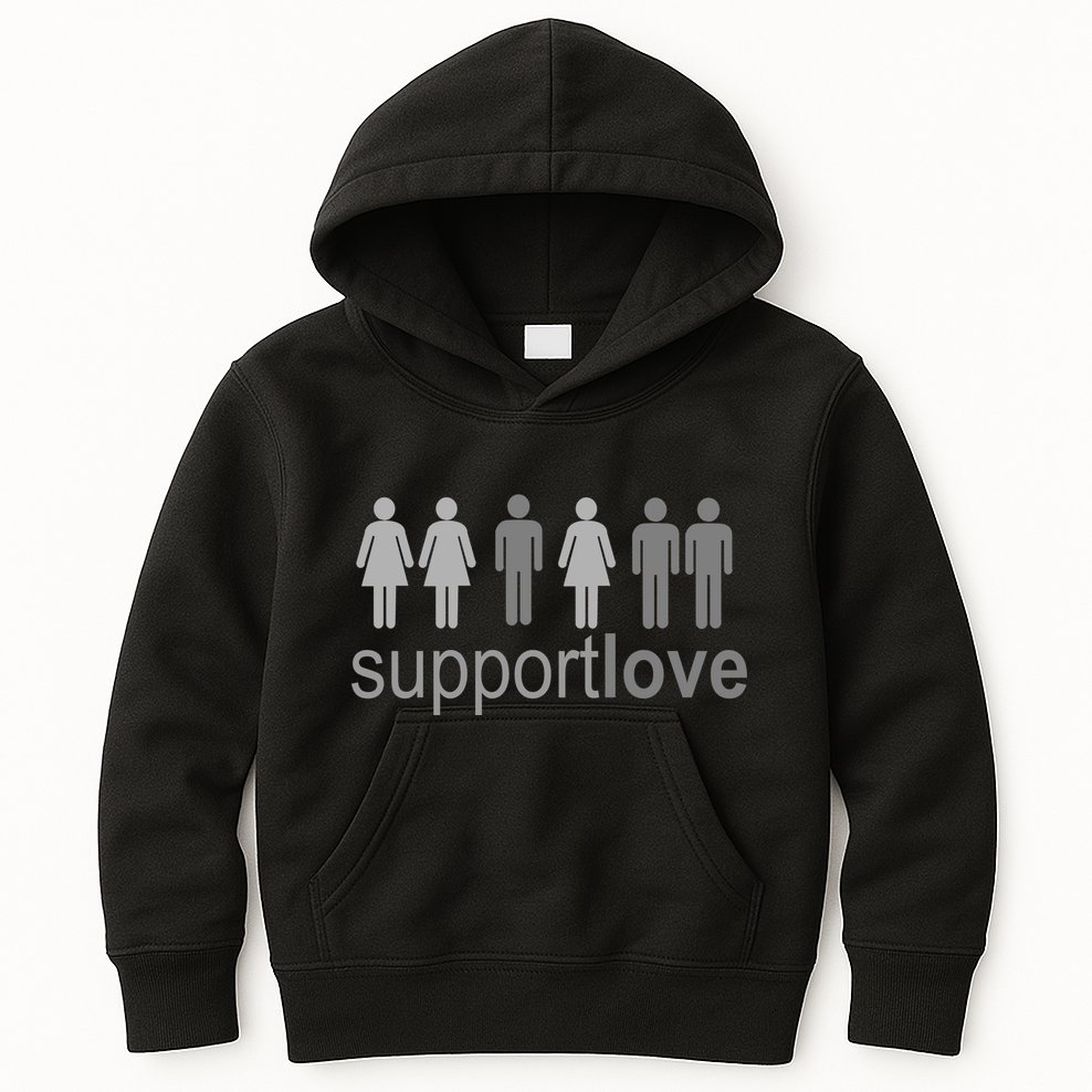 Support Love Equal Rights Kids Hoodie