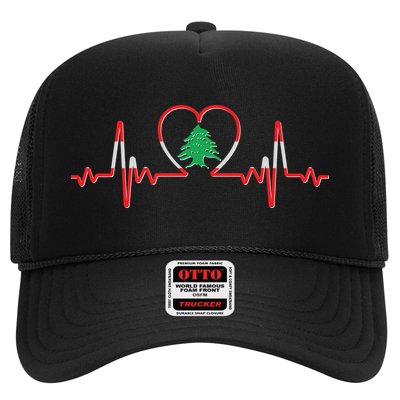 Support Love Lebanon Heartbeat Trucker Hat