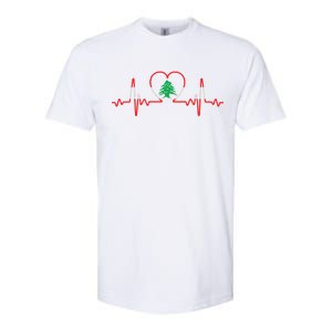 Support Love Lebanon Heartbeat Softstyle CVC T-Shirt