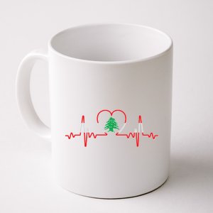 Support Love Lebanon Heartbeat Coffee Mug