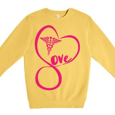 Support Love Nurses Premium Crewneck Sweatshirt